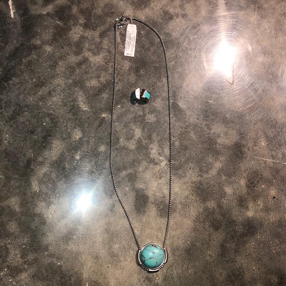 Lucky brand turquoise necklace